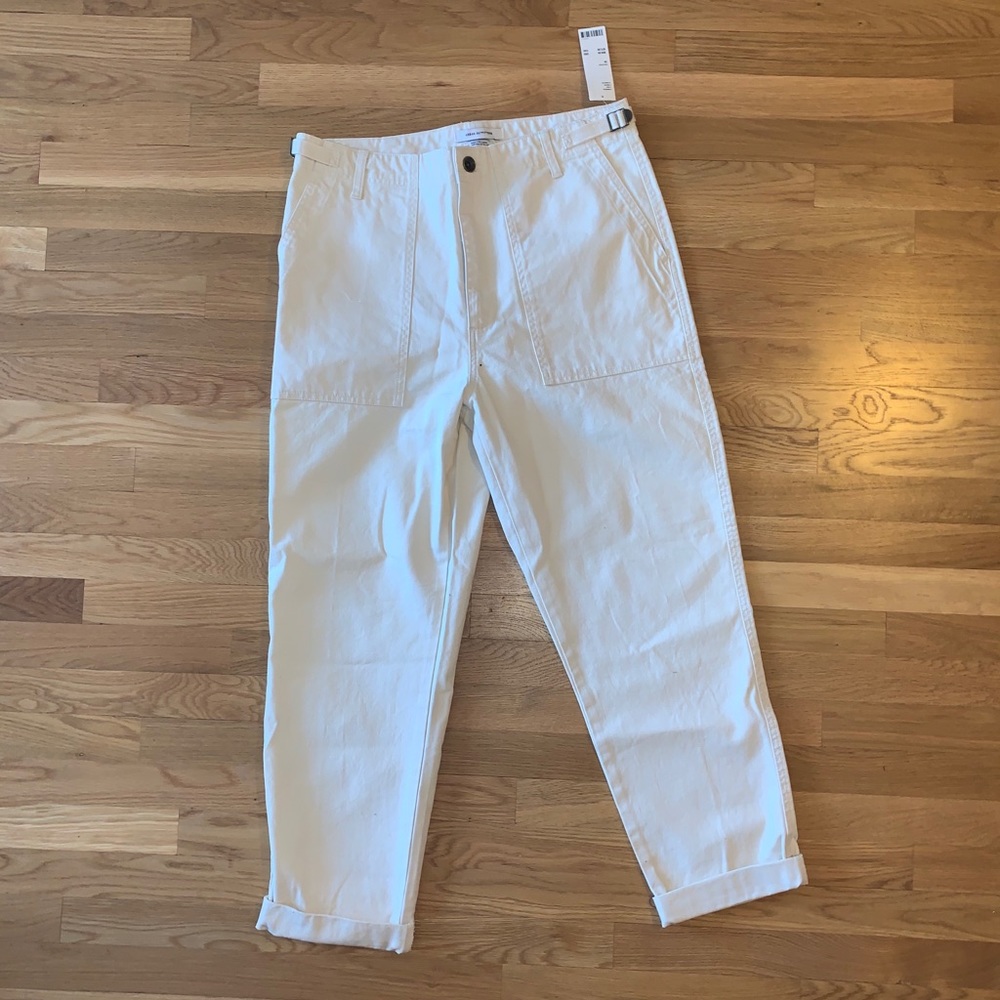 Urban Outfitters Canvas Painter Pant Natural White